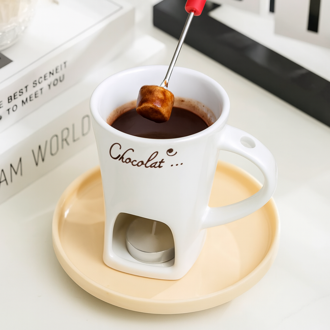 ChocoGlow Cupβ’ β The Magical Christmas Fondue Mug
